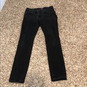 Kids 7 for all mankind black denim skinny jeans
